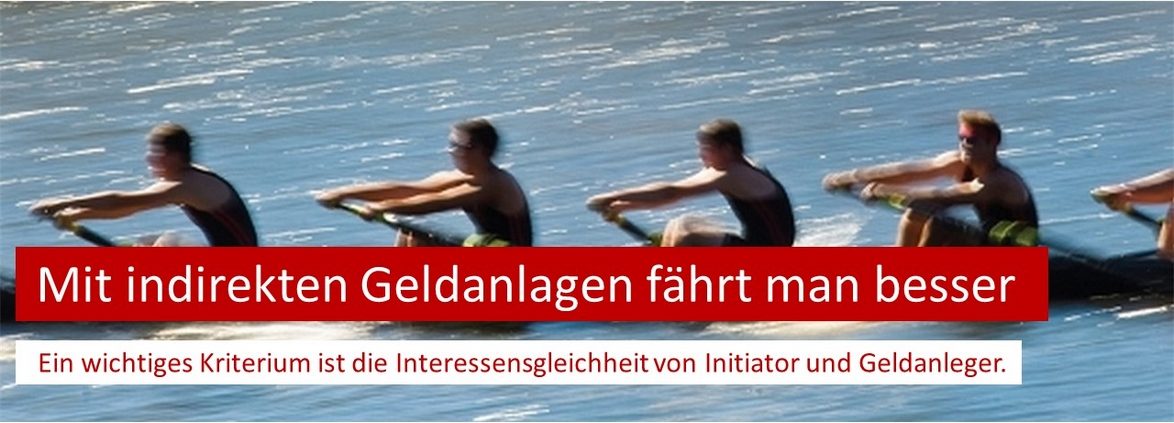 Ein wichtiges Kriterium ist die Interessensgleichheit von Initiator und Geldanleger.