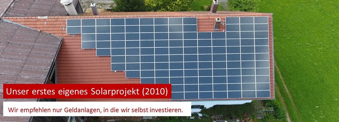 Joachim Kraus von Kraus Finanz aus Alzenau hat die Solaranlage in 2010 gekauft.